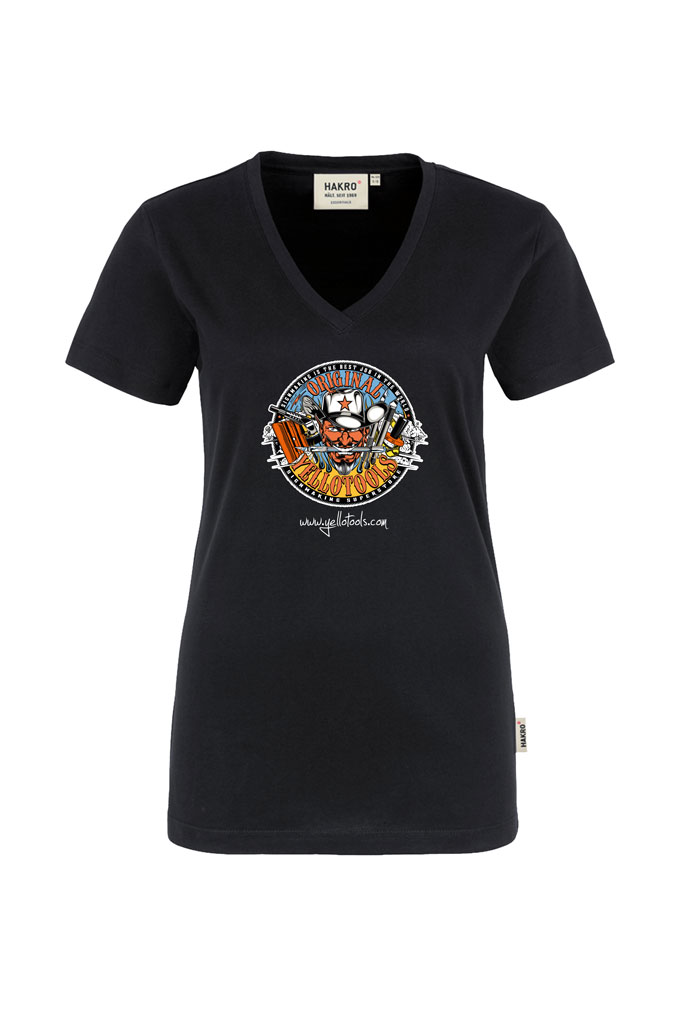 Yellotools Damen T-Shirt mit Motiv Devil Totale vorn