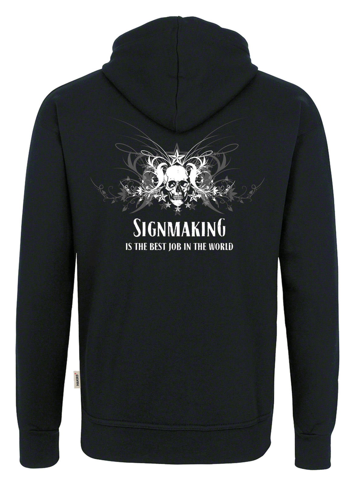 Yellotools Kapuzen-Sweatshirt mit Rückenmotiv "TribalSkull"