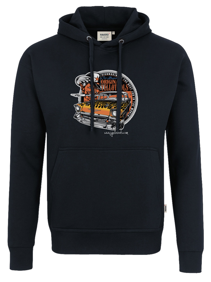 Yellotools Kapuzen-Sweatshirt mit Frontmotiv "Bel Air 4.0"