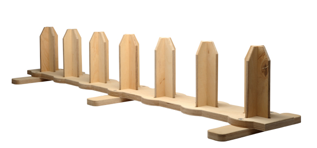 Yellotools Twister Stripe F | Bodenregal für 7 Folienrollen