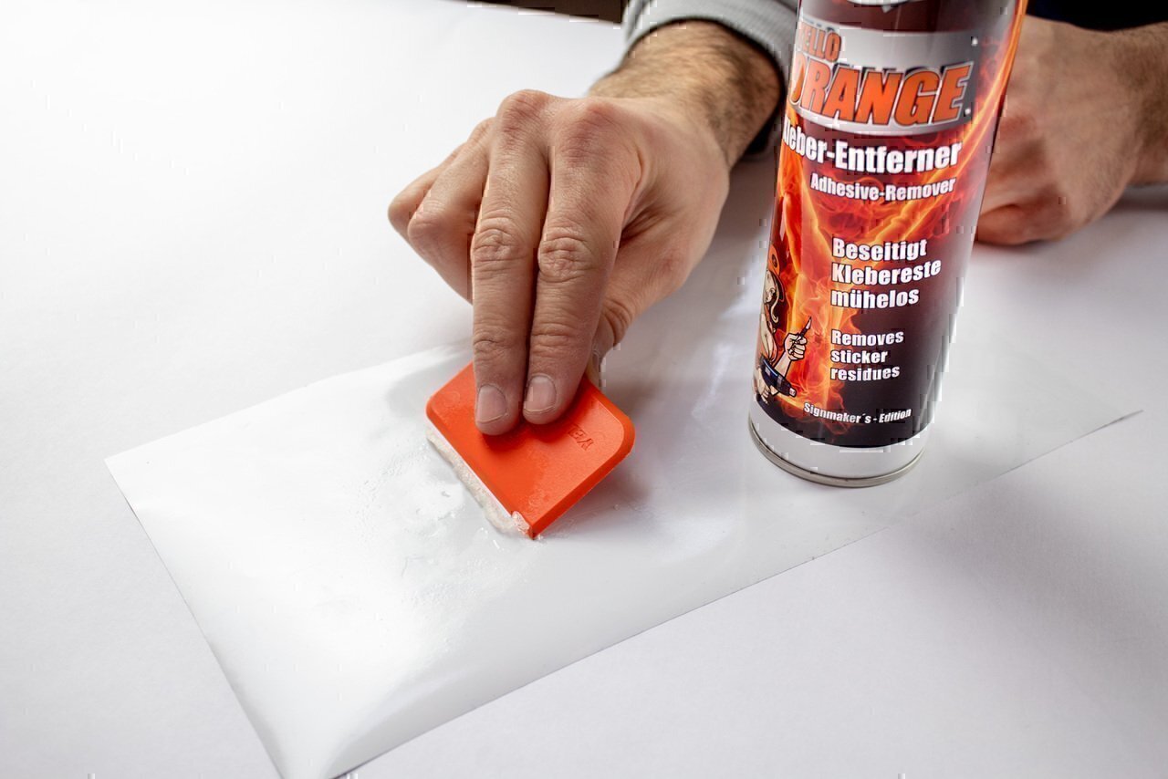 Yellotools YelloOrange Klebereste Entferner Anwendung