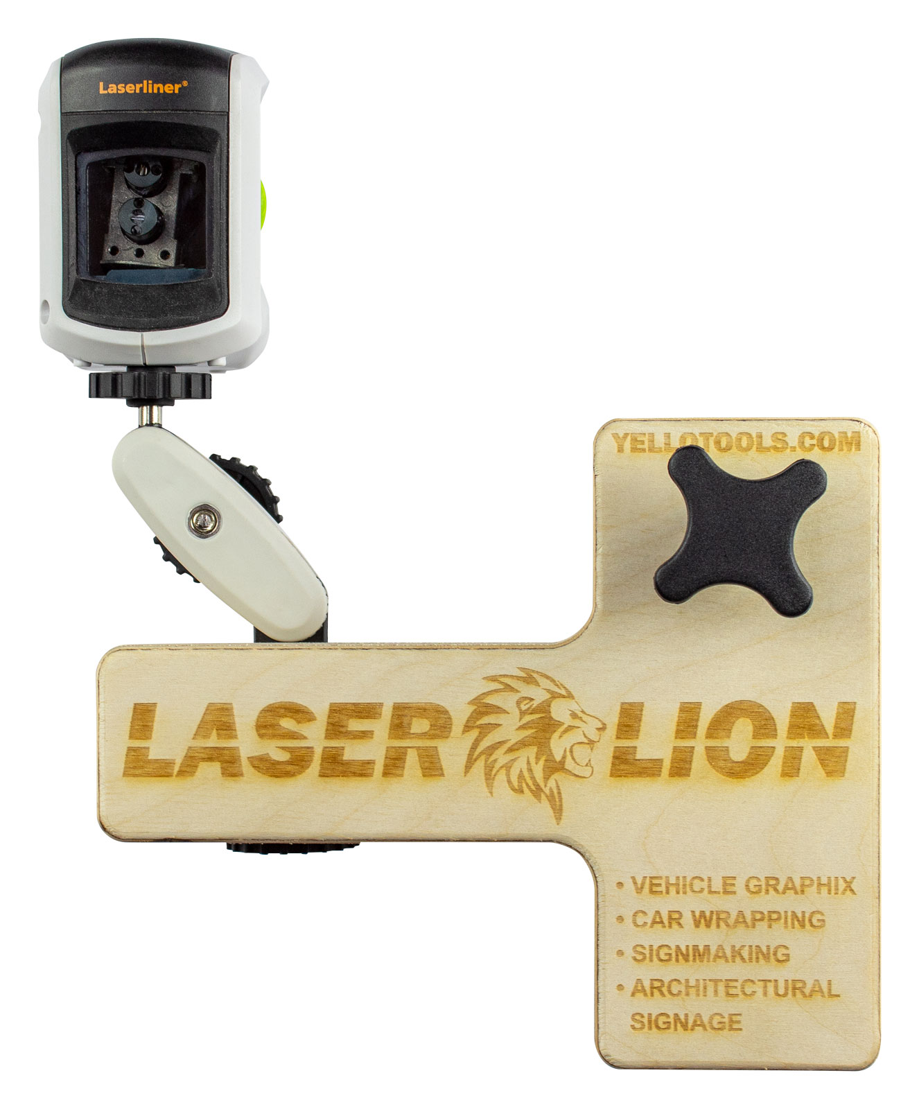 Yellotools LaserLion Tray Single mit Kreuzlinienlaser