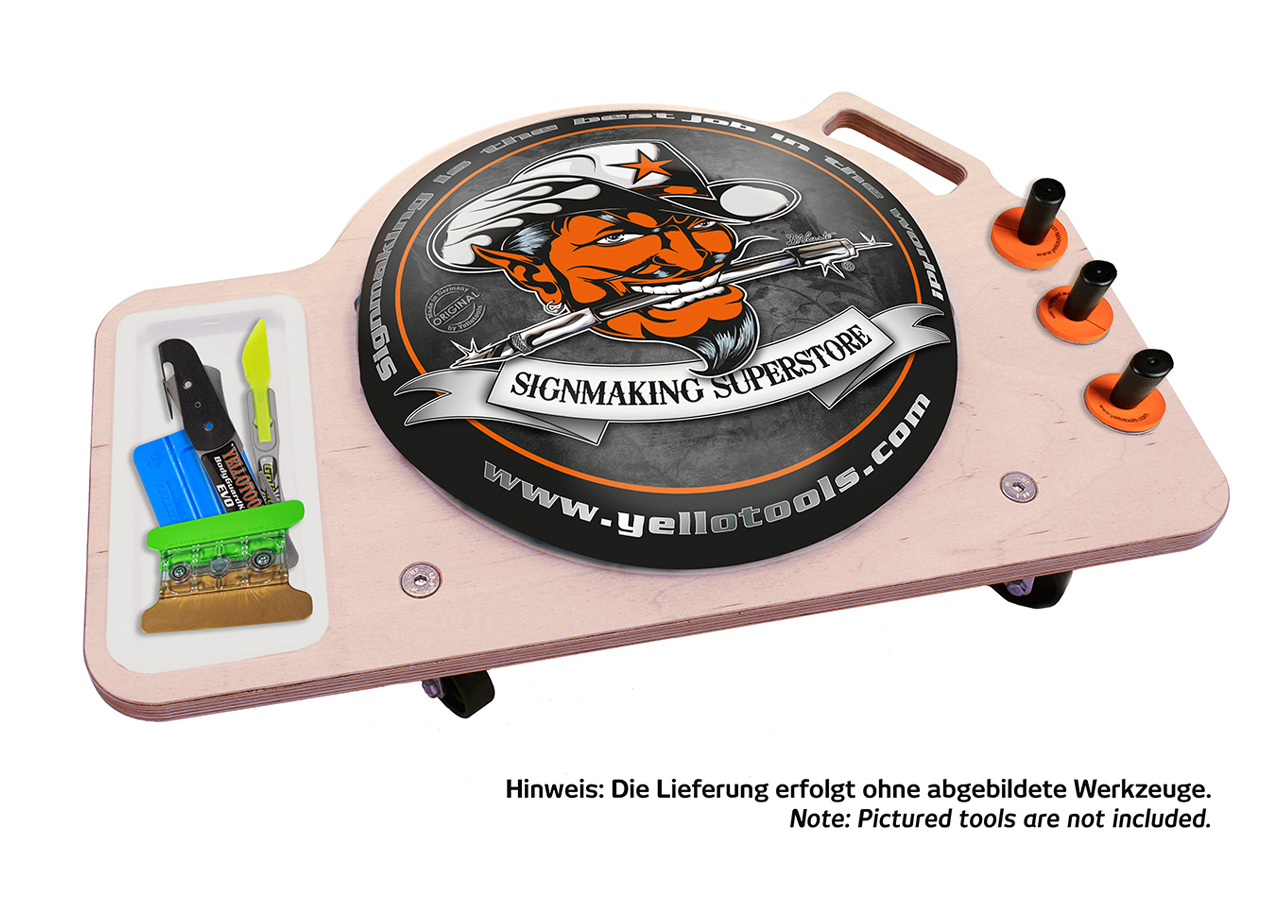 Yellotools LowRider mit Werkzeugen und Magneten