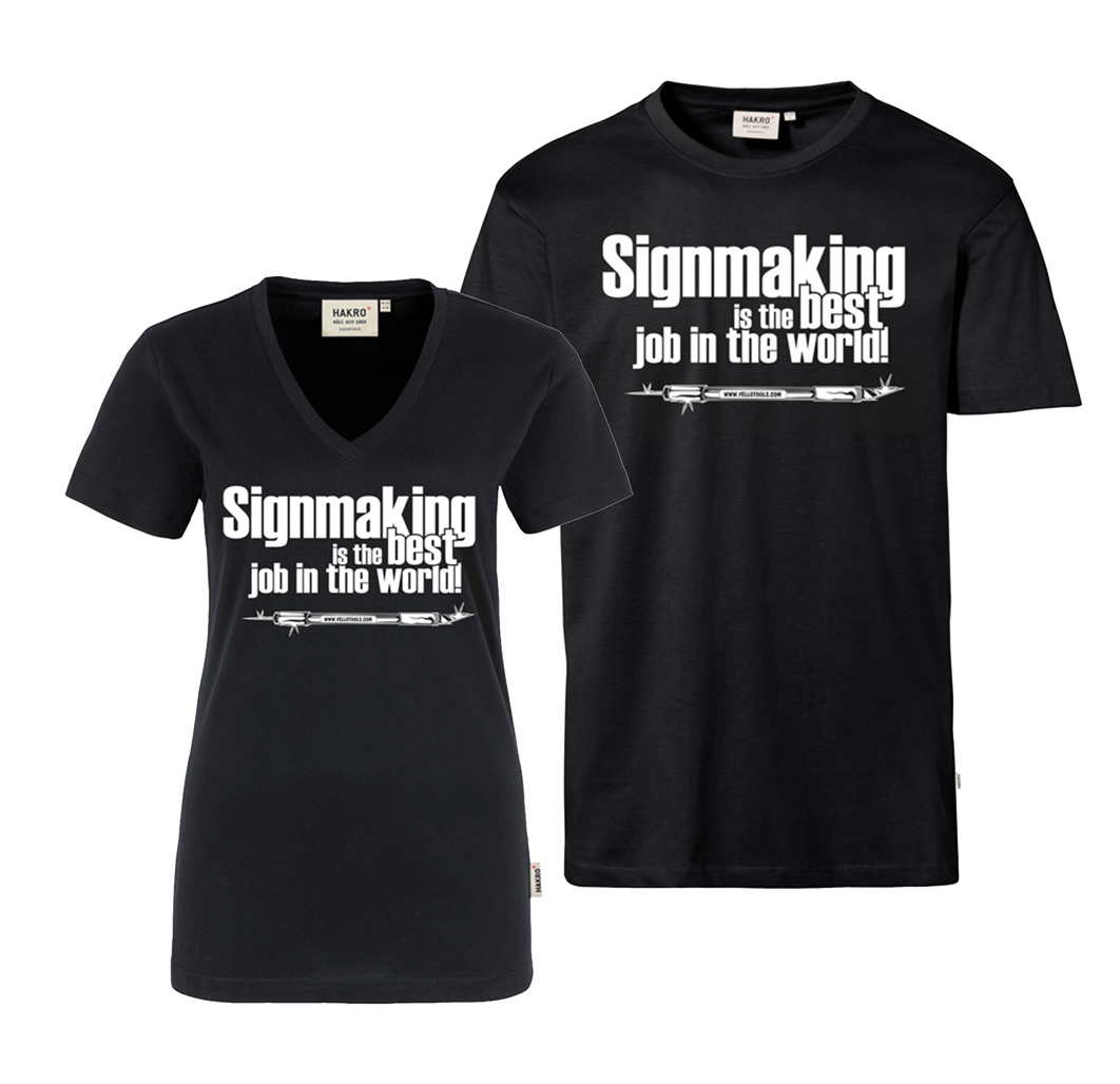 Damen-Herren T-Shirt mit Motiv BestJob vorn | Yellotools