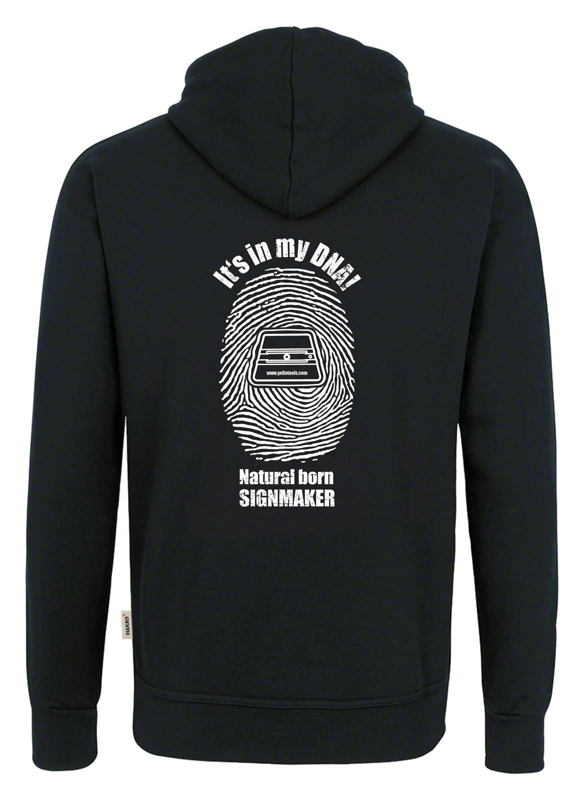 Yellotools Kapuzen-Sweatshirt mit Rückenmotiv "DNA"