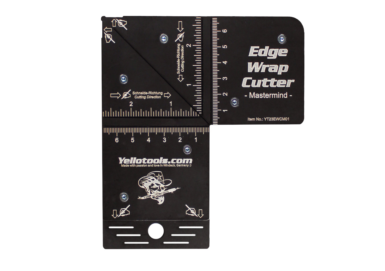 Yellotools EdgeWrap Cutter Mastermind | Schneideschablone für Möbelfolierungen | Möbel folieren