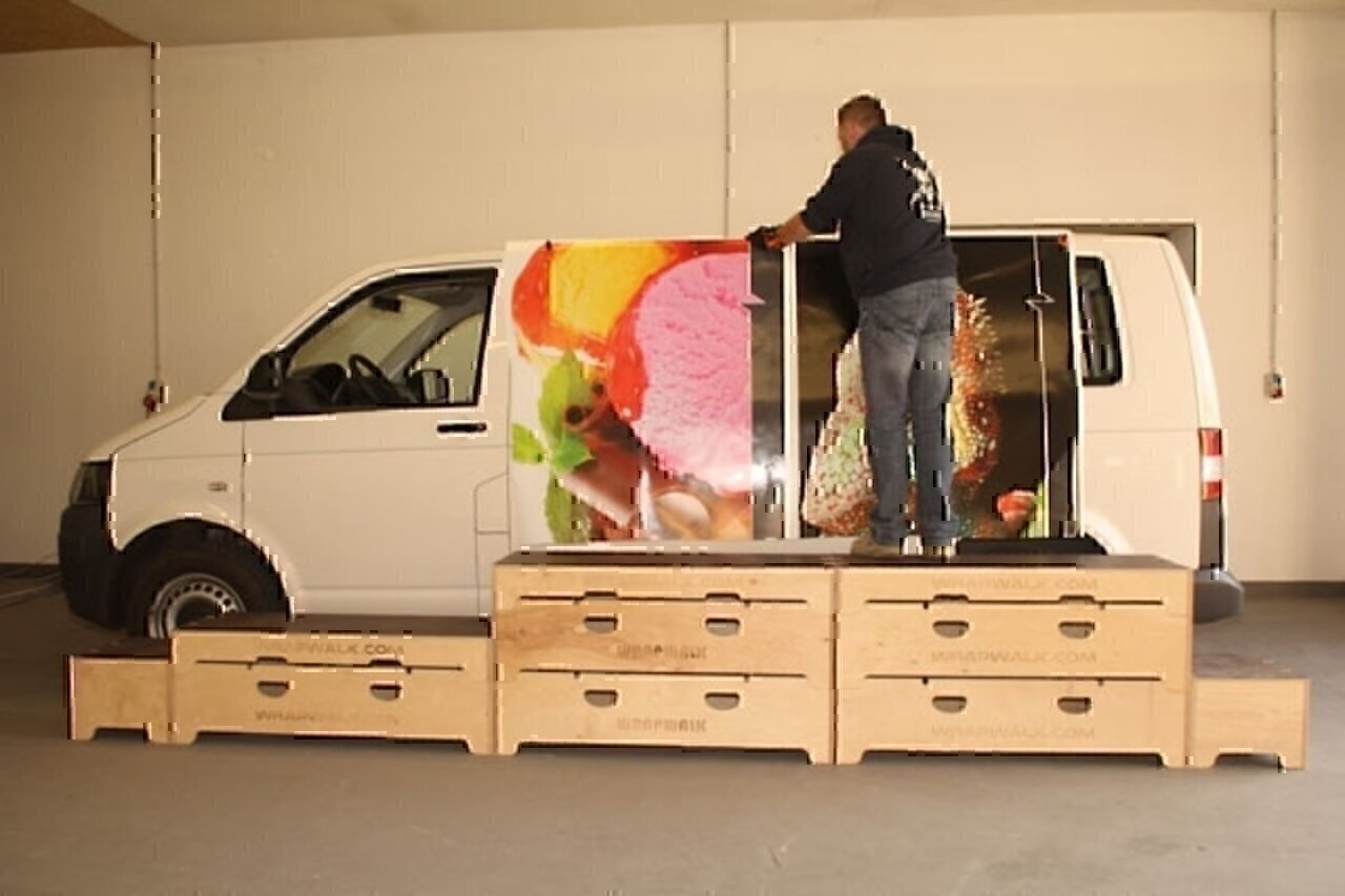 Yellotools WrapWalk CarWrapping Podestsystem | Anwendungsbeispiel 3