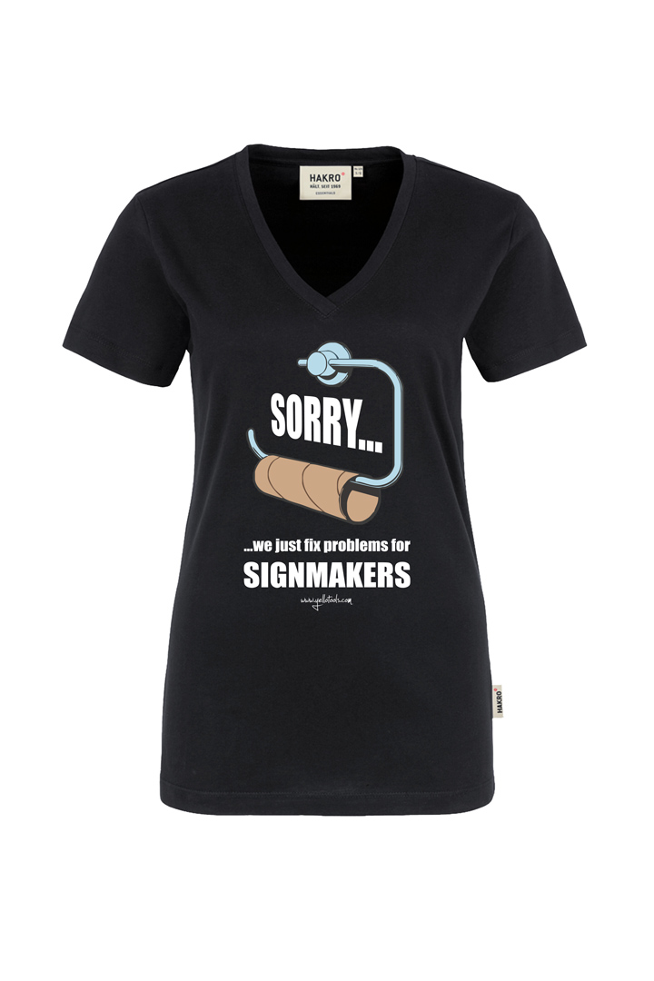 Yellotools Damen T-Shirt mit Motiv Sorry vorn