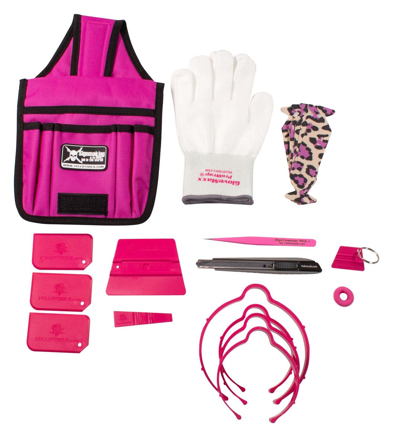 YelloBabe Set Pink | Werkzeug Set für Werbetechniker(innen) | Yellotools