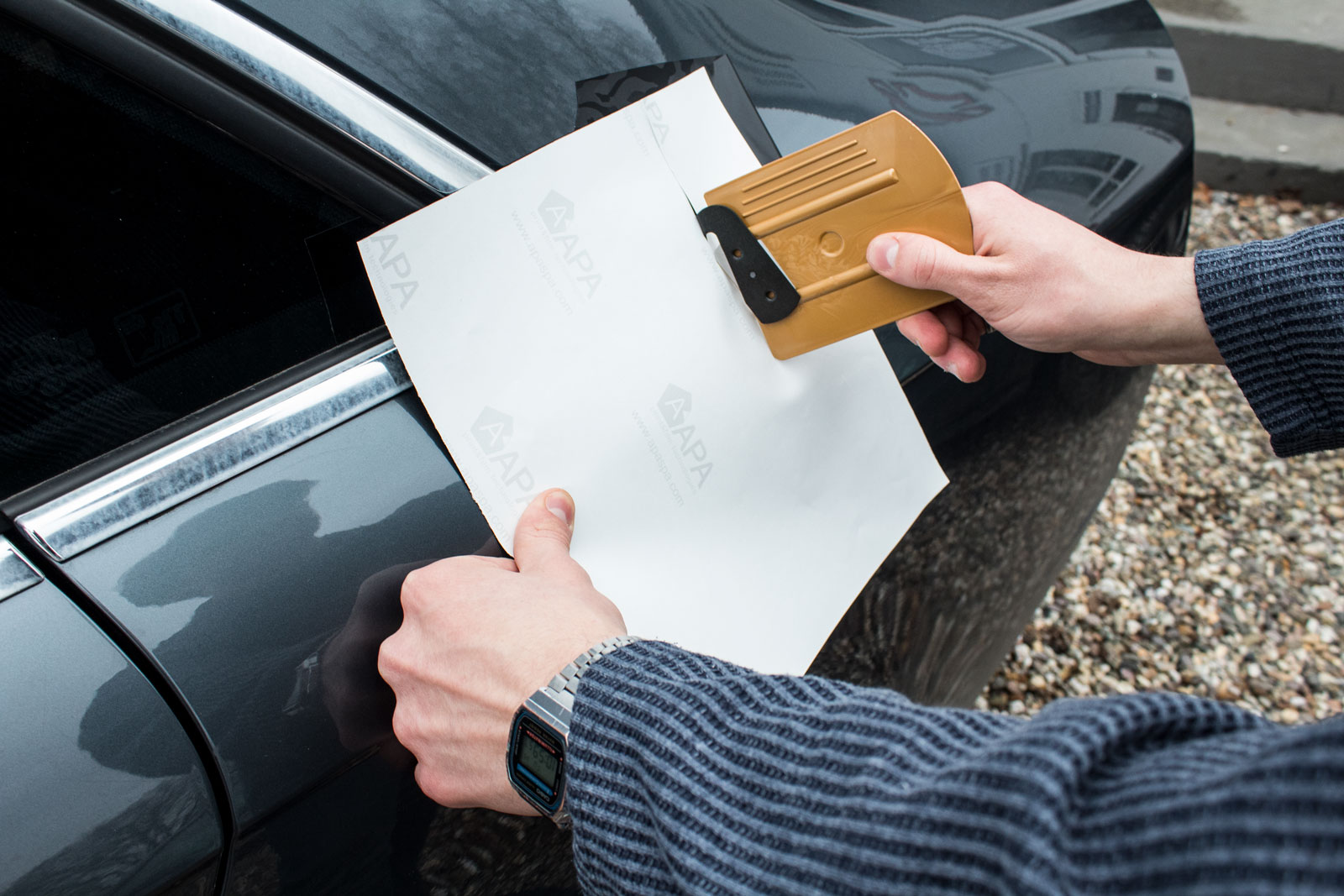 Yellotools AllStar Cutter Anwendungsbeispiel Folie schneiden