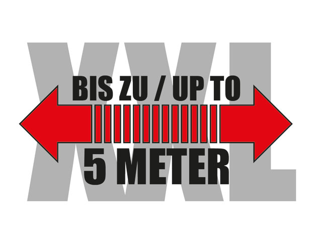 Yellotools SafetyRuler Platin | Sicherheits-Schneidelineal bis zu 5m Länge