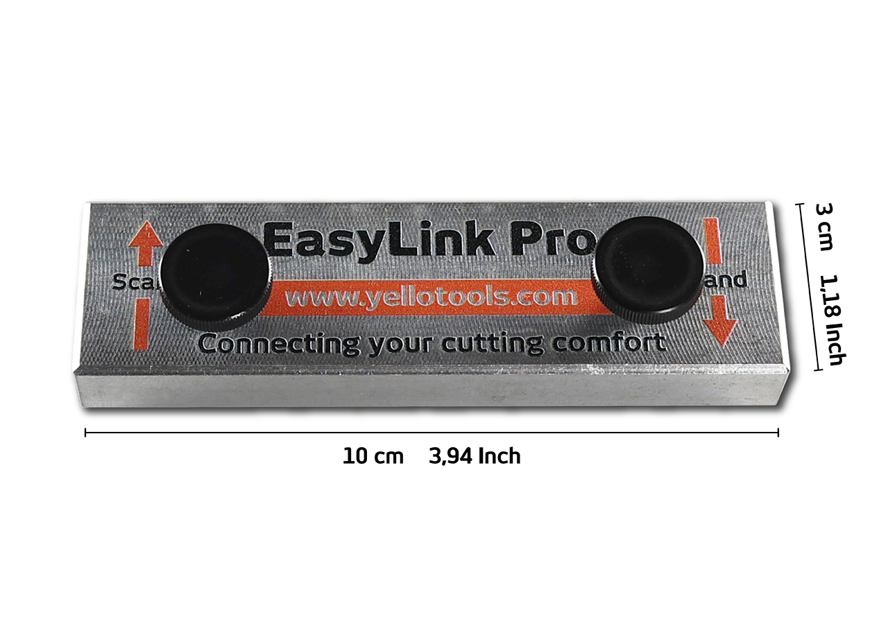 Yellotools EasyLink Pro | Schneidelineal Verlängerung | Maße