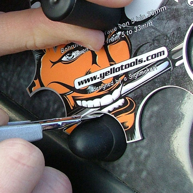 Yellotools EvoCut R Konturenschablonen Anwendung