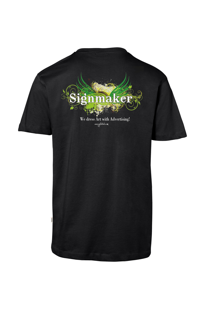 Yellotools Herren T-Shirt mit Motiv GreenWings hinten