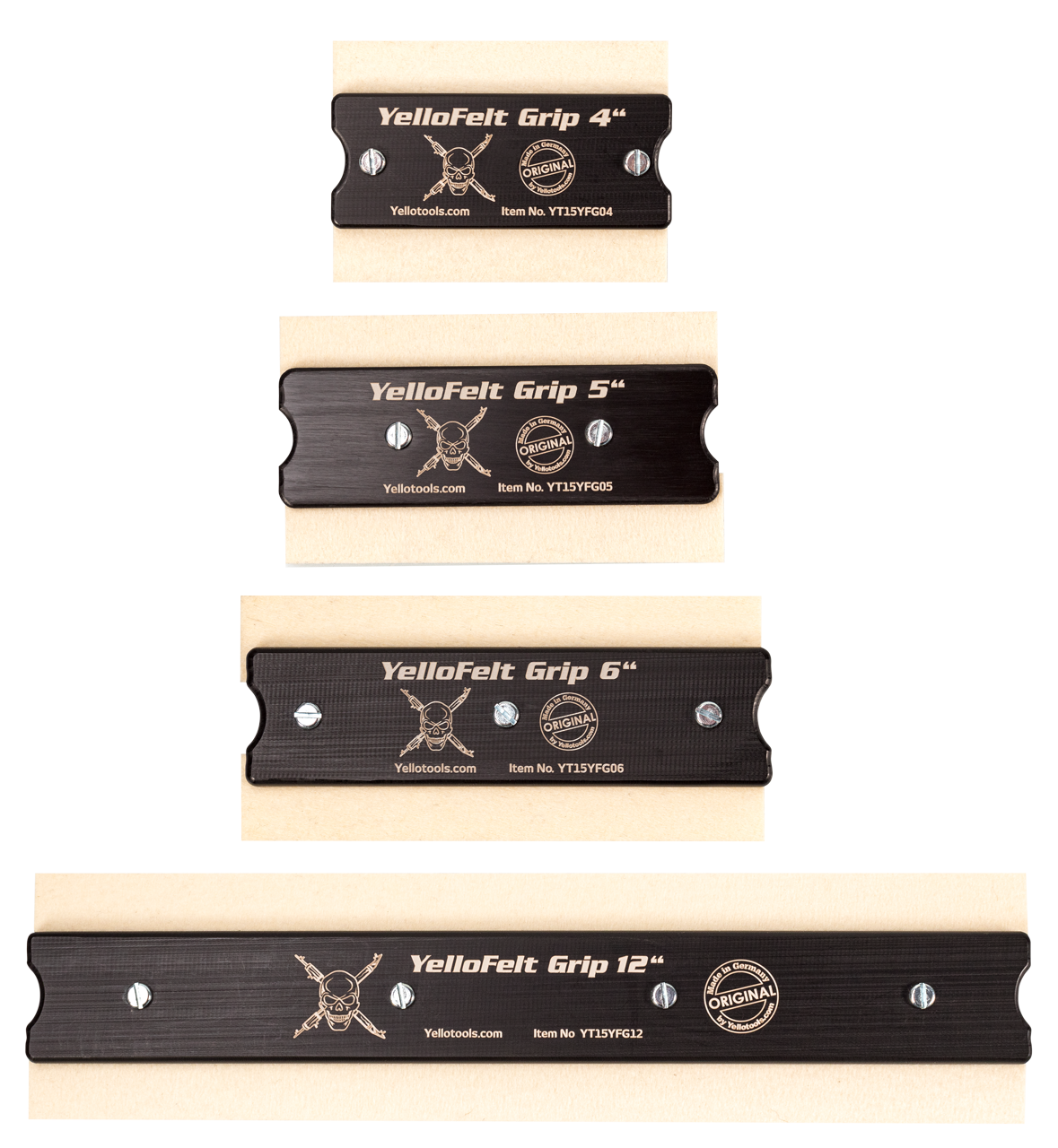 YellotoolsYelloFelt Grip Filzrakel Varianten