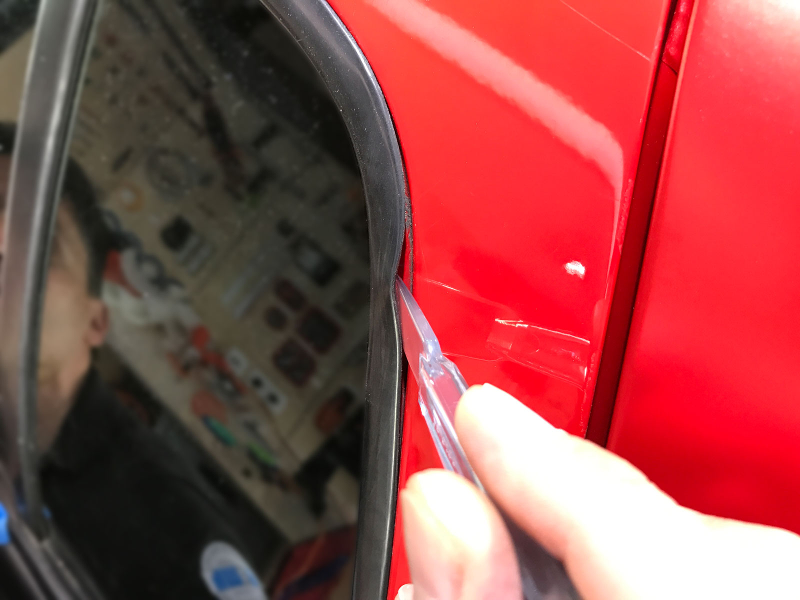 Yellotools WrapStick Carson Anwendungsbeispiel Gummidichtung