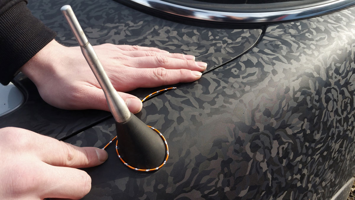 Yellotools WrapBend-it | Antenne mit Formdraht kopieren Fahrzeugfolierung