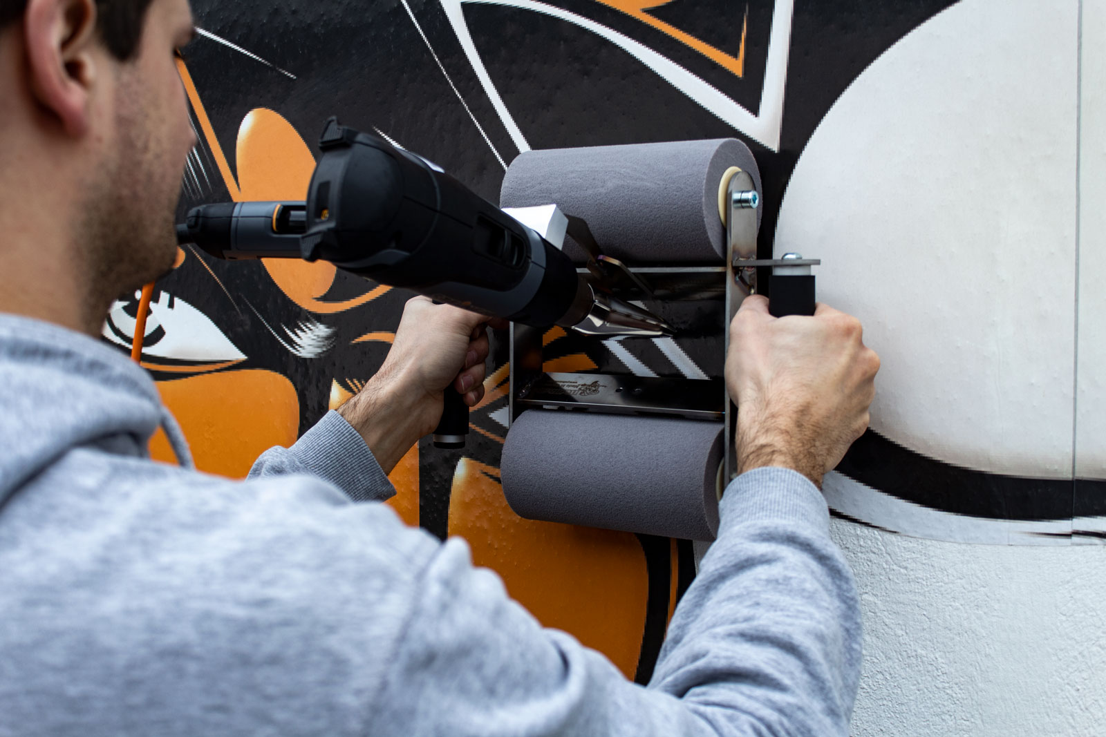 Yellotools WallRoller "Hot" Set II Anwendung