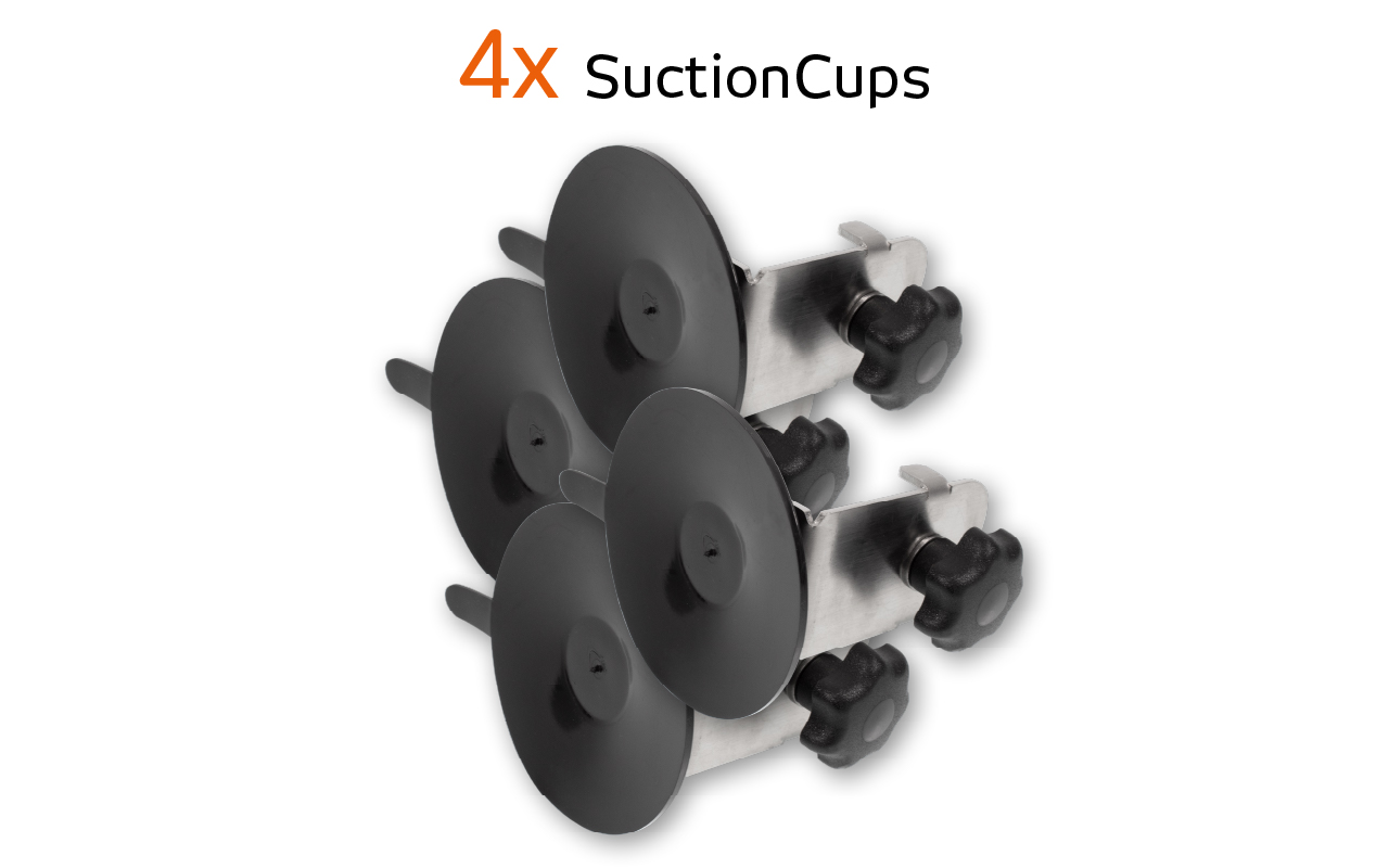 4x Suction Cup | kleiner Saugnapf für Werbetechniker Folierhilfe 360 Racer | Yellotools