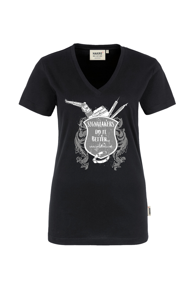 Yellotools Damen T-Shirt mit Motiv Retro vorn