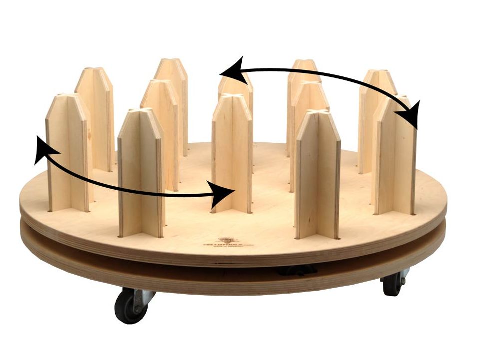 Yellotools Twister Magum | mobiler Rollenhalter mit Drehfunktion