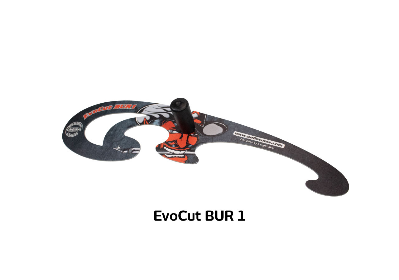 Yellotools EvoCut Bur 1 | Fahrzeug Konturenschablone