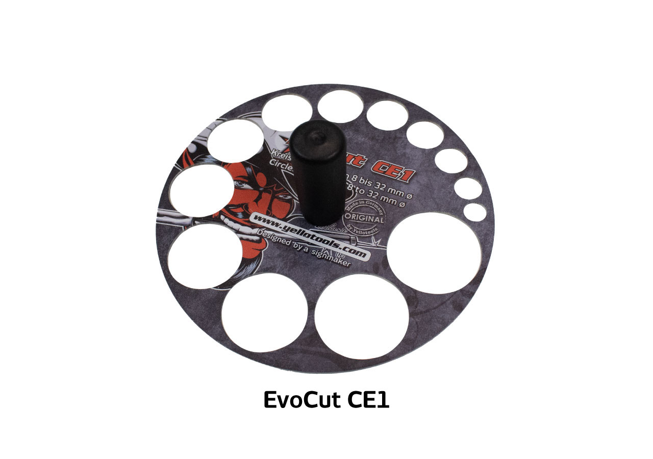 Yellotools EvoCut CE1 Kreisschneideschablone für Autofolien