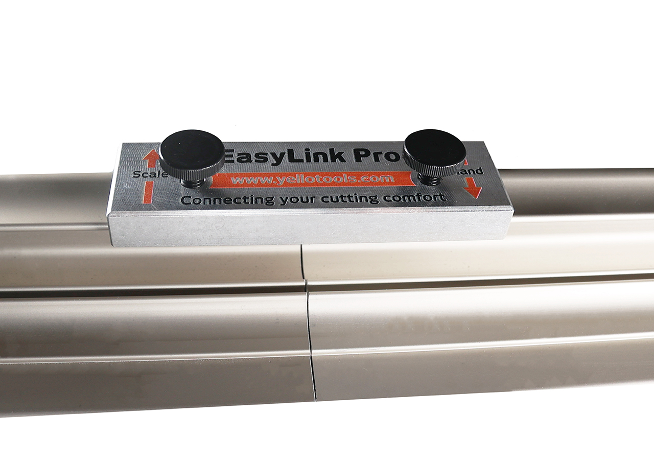 Yellotools EasyLink Pro | Schneidelineal Verlängerung | Montagebild